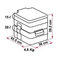 Fiamma BI-POT 39  20L Atık Tankı Portatif Tuvalet