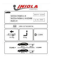 Hakpol - Audi A1 (S1 hariç) 05/2010 ve Sonrası Çeki Demiri