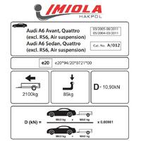 Hakpol- Audi A-6 Estate 2005  09/2011 Çeki Demiri