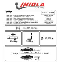 Hakpol - BMW 3 - Serisi ( F30, F31 ) 2012 - 2018 Çeki Demiri