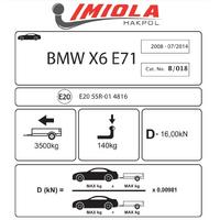 Hakpol - BMW X6 E71 2008 - 2014 Çeki Demiri