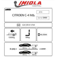 Hakpol - Citroen C4 Hatcback 2010 ve Sonrası Çeki Demiri