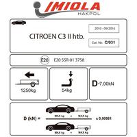 Hakpol - Citroen C3 2 Hatcback 2010 ve Sonrası Çeki Demiri