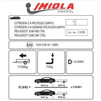 Hakpol - Citroen C4 Picasso 2, Grand 2013 ve Sonrası Çeki Demiri