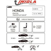 Hakpol - Honda CRV (dahil Hybrid) 2018 Ve Sonrası Çeki Demiri
