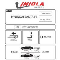 Hakpol - Hyundai Santa Fe 2006 ve Sonrası Çeki Demiri