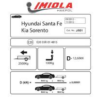 Hakpol - Hyundai Santa Fe 2012 ve Sonrası Çeki Demiri
