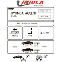 Hakpol - Hyundai Accent 2006 - 2011 Çeki Demiri