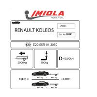 Hakpol Renault Kleos 09/2008 - 02/2017 arası Çeki Demiri