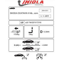 Hakpol Skoda OCTAVIA II Hatchback, Station Wagon 06/2004 - 01/2013 Çeki Demiri