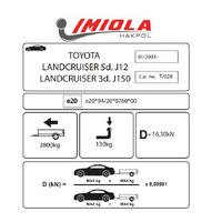 Hakpol-Toyota Landcruiser 5D J12 01/2003-10/2009 Arası Çeki Demiri