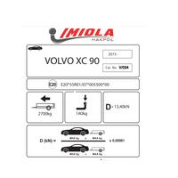 Hakpol Volvo XC90 2015 Çeki Demiri