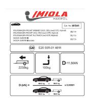 Hakpol Volkswagen Passat B-8 Sedan 08/2014 - Station, Alltrack 11/2014 ve Sonrası Çeki Demiri