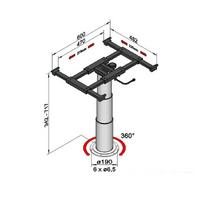 ILSE 5962G06 R822 Yükseklik Ayarlı Karavan Masa Ayaklığı