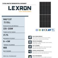 Lexron 230W Monokristal MBB Half/Cut Güneş Paneli