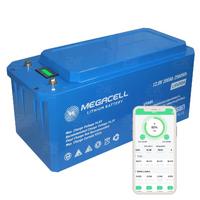 MEGACELL LiFePO4 12.8V 200Ah Karavan/Marin ABS Lityum Demir Fosfat Akü (Bluetooth)