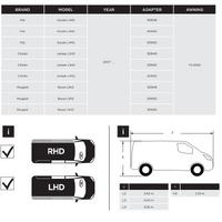 Thule 6300 Ducato/Jumper/Boxer 2007 sonrası Çatı Tente Montaj Braketi